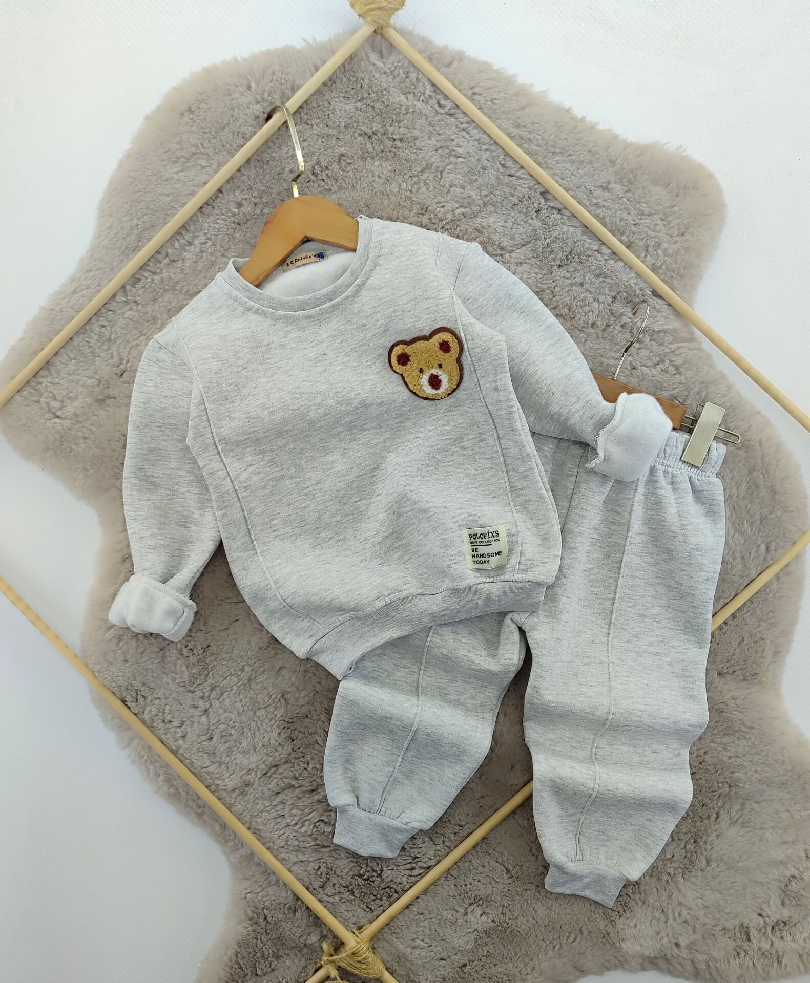 3 iplik ayıcık detaylı takım