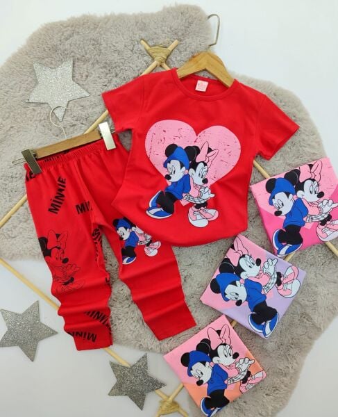 Minnie Mickey Taytlı Kız Takım