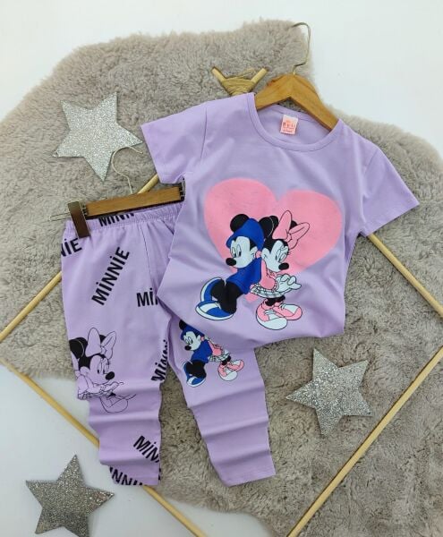 Minnie Mickey Taytlı Kız Takım