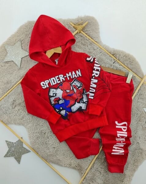 Spider-Man kapşonlu takım
