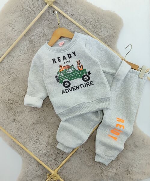 Safari baskılı 3 iplik takım