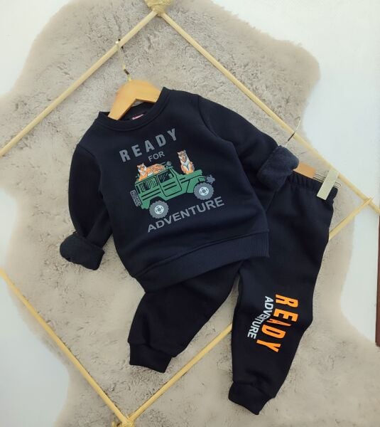 Safari baskılı 3 iplik takım