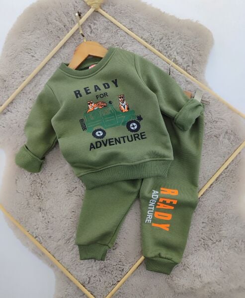 Safari baskılı 3 iplik takım