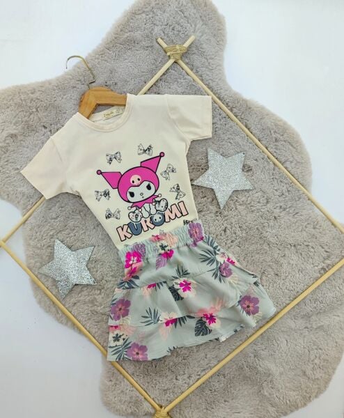 KUROMİ ETEKLİ TAKIM YENİ