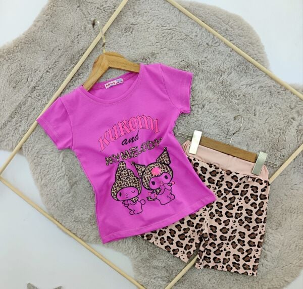 Kuromi altı leopar kompak takım