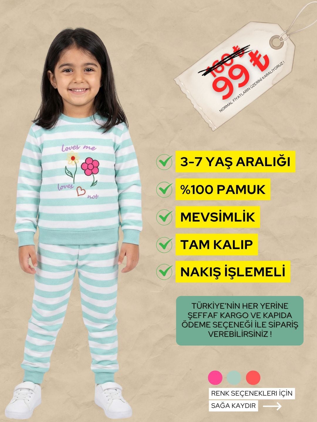 ÇİZGİLİ NAKIŞLI TAKIM