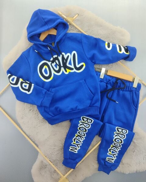 Brooklyn baskılı 3 iplik takım