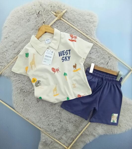 WEST YAKALİ BASKILI ORGANİK PAMUK