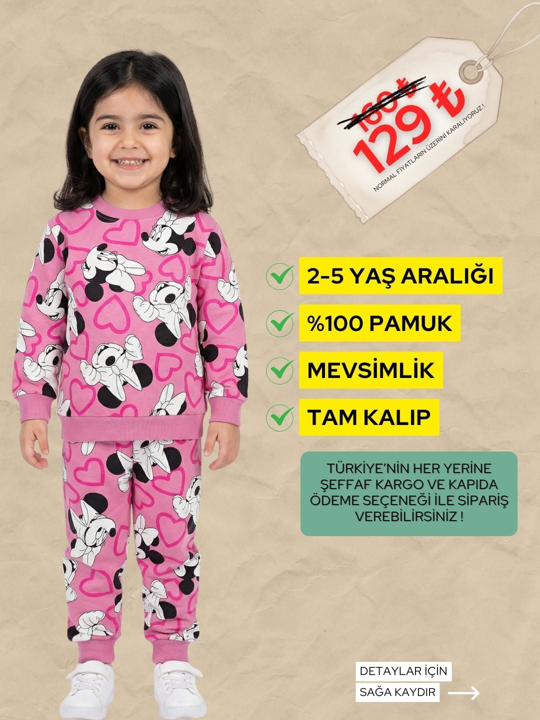 MİCKEY DESENLİ TAKIM