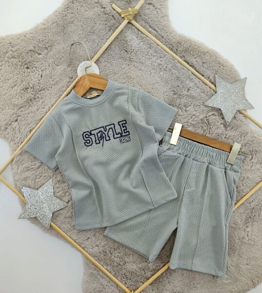 STYLE OXFORD DOKUMA ŞORTLU TAKIM