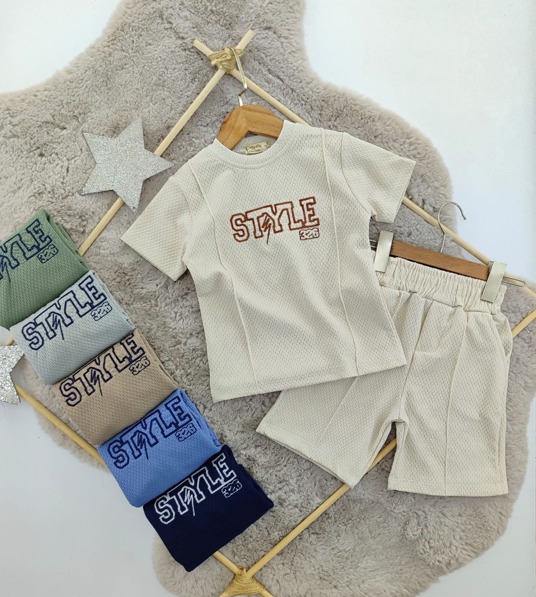 STYLE OXFORD DOKUMA ŞORTLU TAKIM