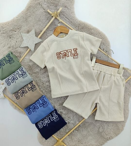 STYLE OXFORD DOKUMA ŞORTLU TAKIM