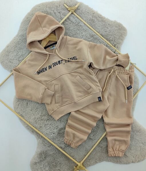 Kapşonlu Baskılı Takım