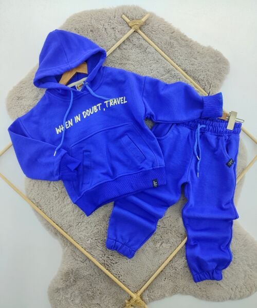 Kapşonlu Baskılı Takım