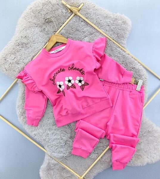 Çiçek nakışlı kız takım