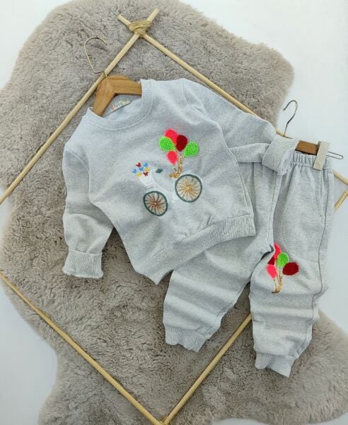 Hrş Balonlu Bisiklet Nakışlı Takım