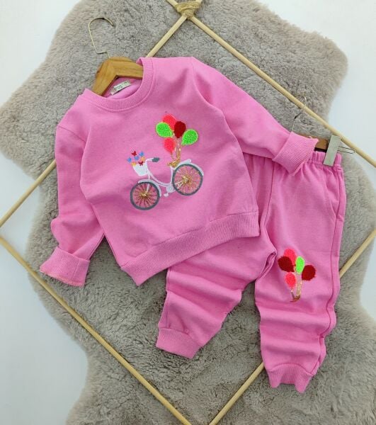 Hrş Balonlu Bisiklet Nakışlı Takım