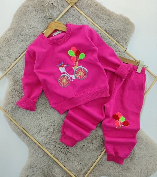 Hrş Balonlu Bisiklet Nakışlı Takım