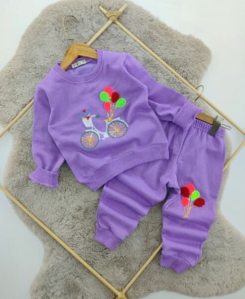 Hrş Balonlu Bisiklet Nakışlı Takım