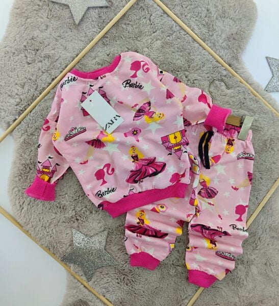 Zara Barbi dijital  baskılı takım