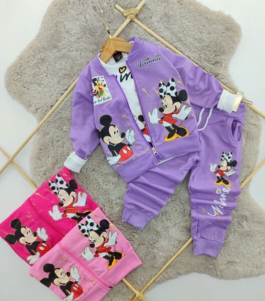 Minnie Baskılı 3'lü Takım