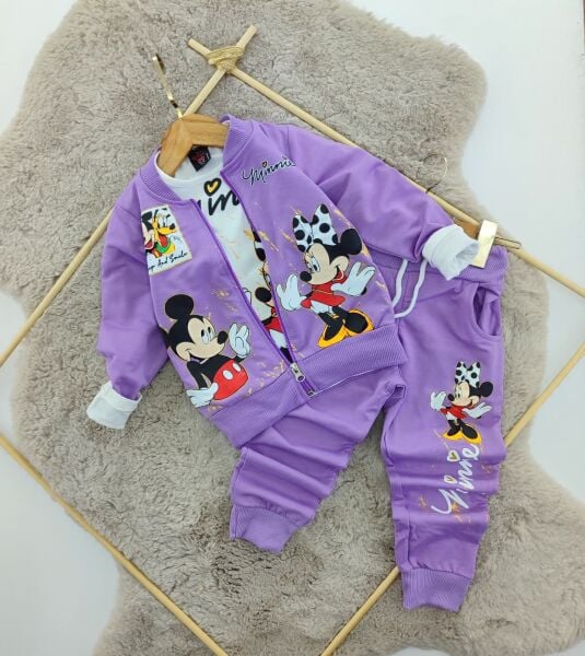 Minnie Baskılı 3'lü Takım