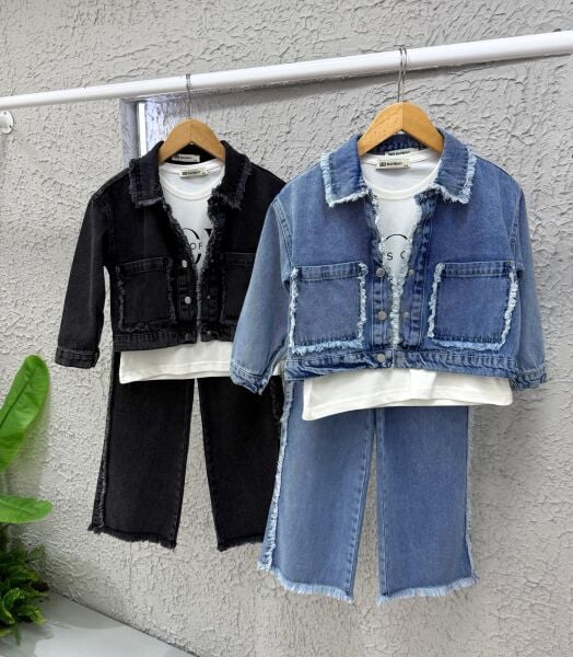 WOW PÜSKÜLLÜ KOT 3 LÜ KIZ TAKIM