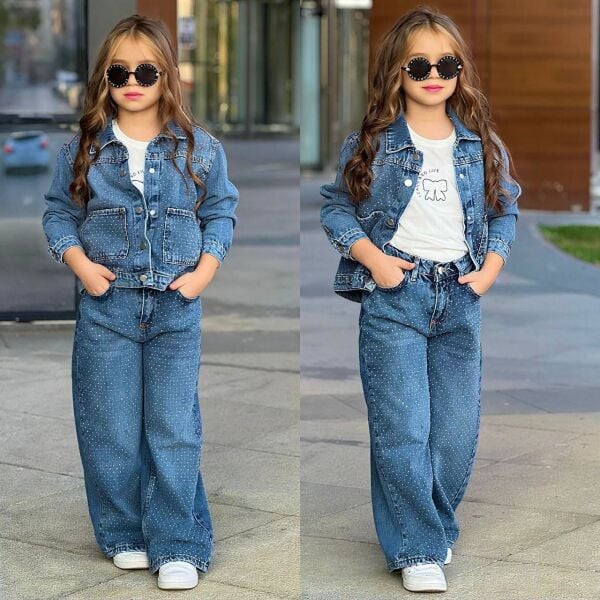 WOW TAŞLI KOT 3 LÜ KIZ TAKIM