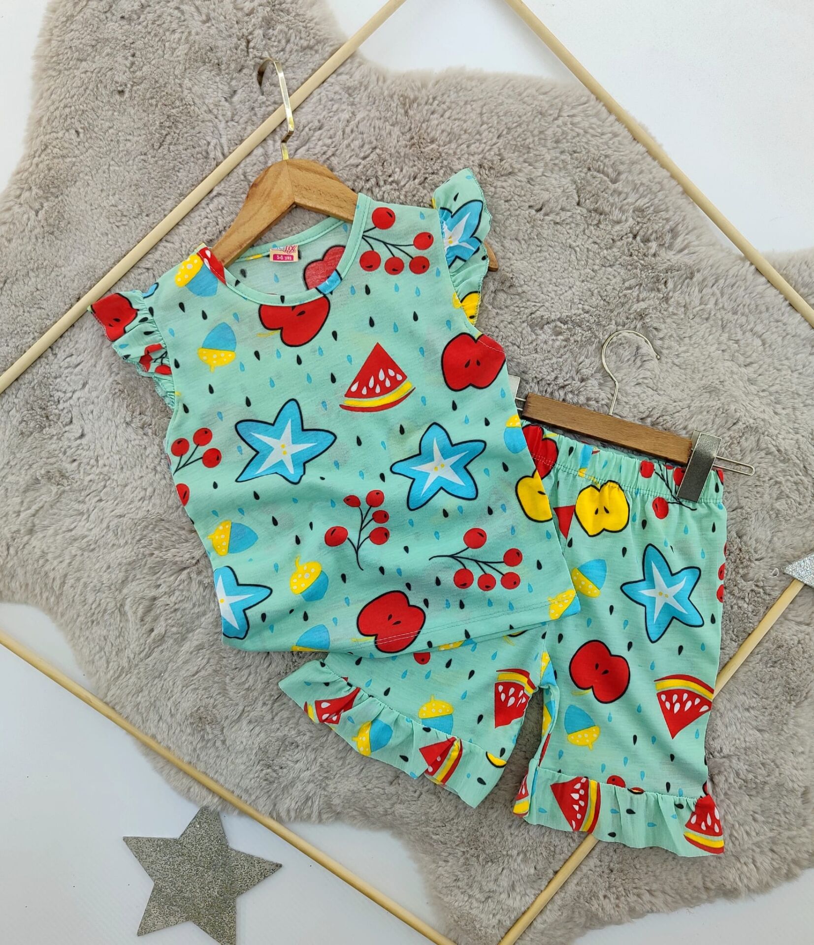 Karpuz dsn kız pijama (yeşil)