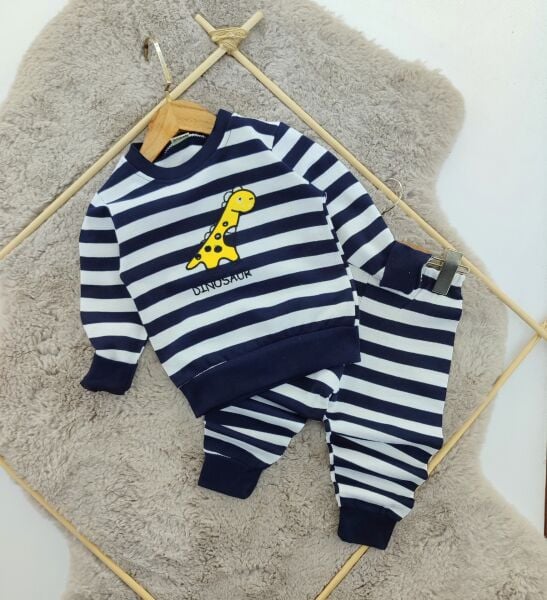 Orjinal çizgili dinazor nakış