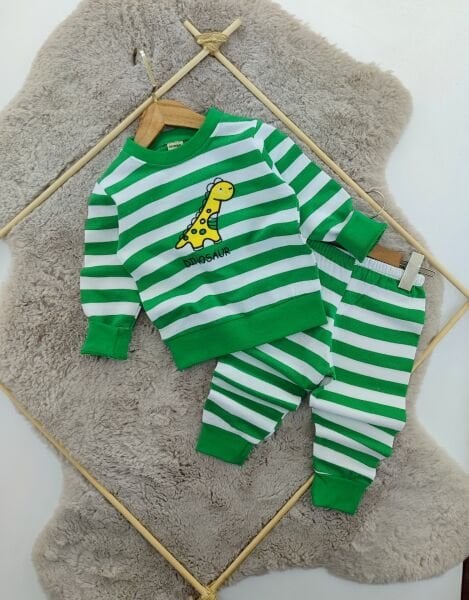 Orjinal çizgili dinazor nakış