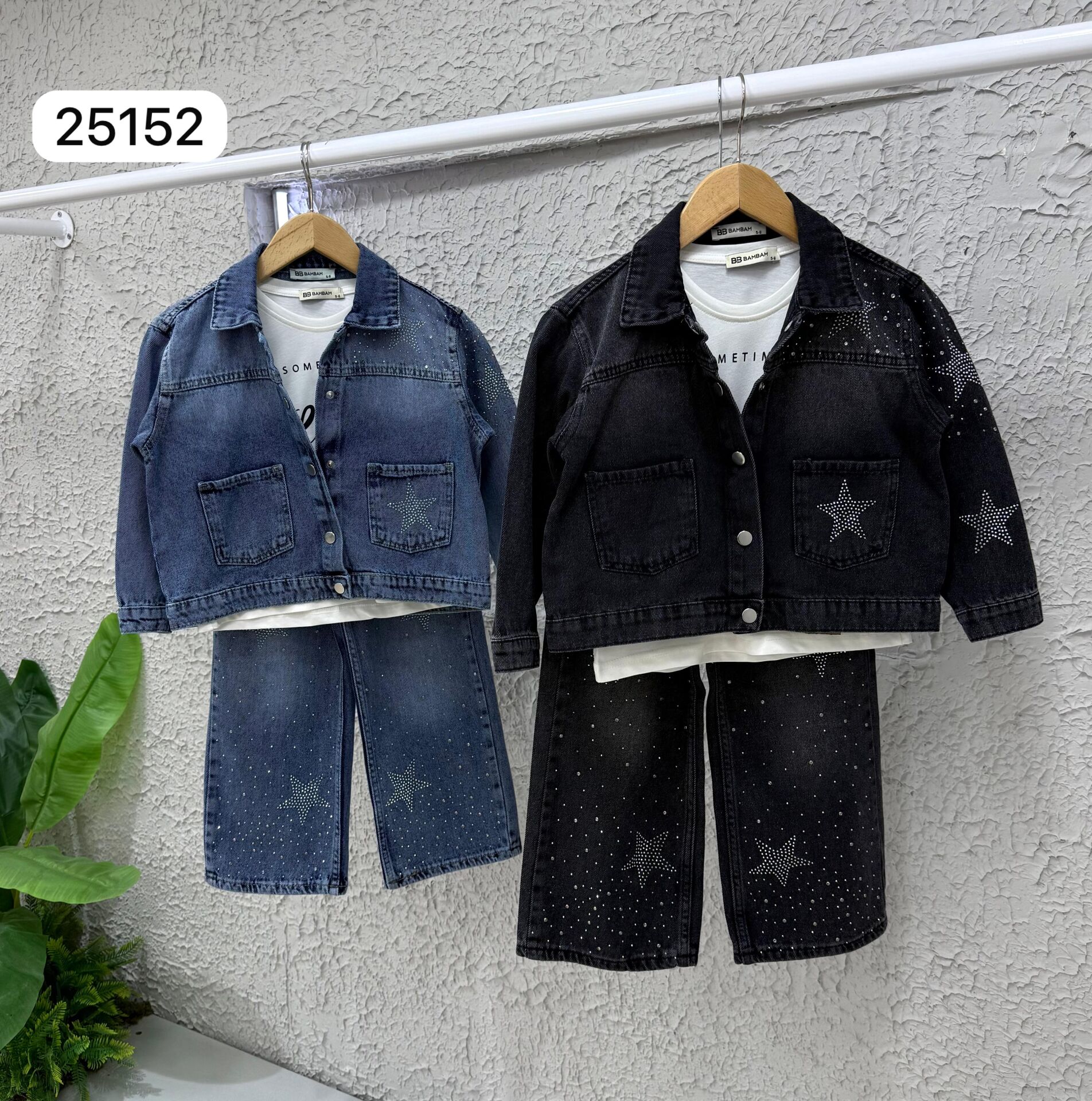 YILDIZ TAŞLI KOTLU 3 LÜ KIZ TAKIM