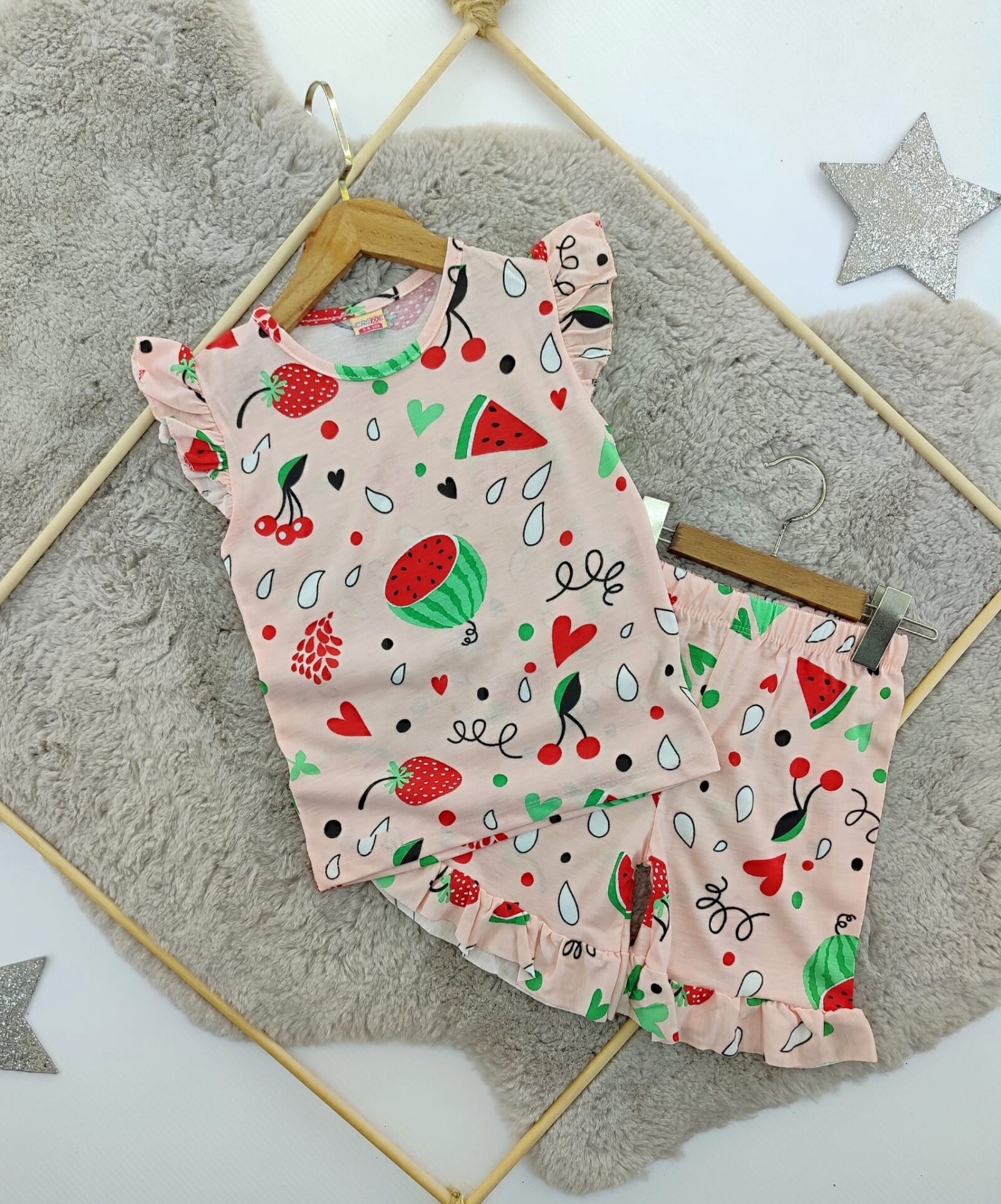 Karpuz dsn kız pijama (somon)