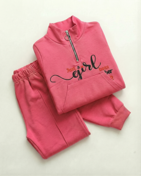 DİK YAKA KIZ ÇOCUK 3 LÜ TAKIM