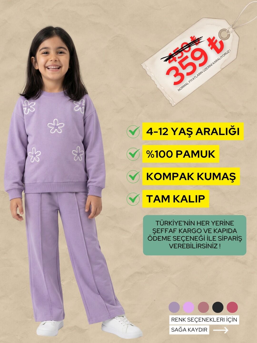 ÇİÇEK NAKIŞLI KOMPAK KUMAŞ 2 Lİ TAKIM