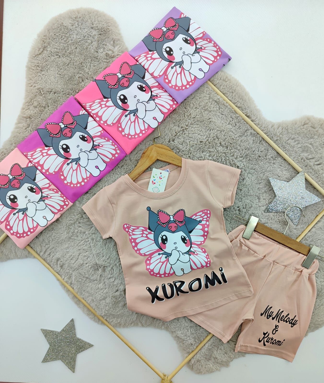 Kuromi kız şortlu tkm (yeni) (hrş)
