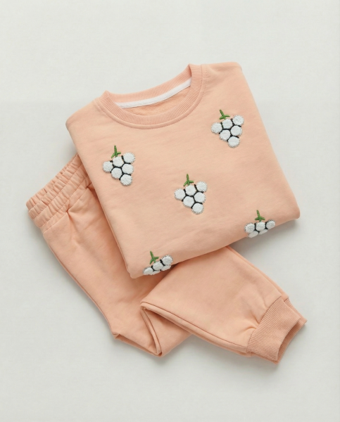 ÜZÜM NAKIŞ İŞLEMELİ 5-8 YAŞ TAKIM