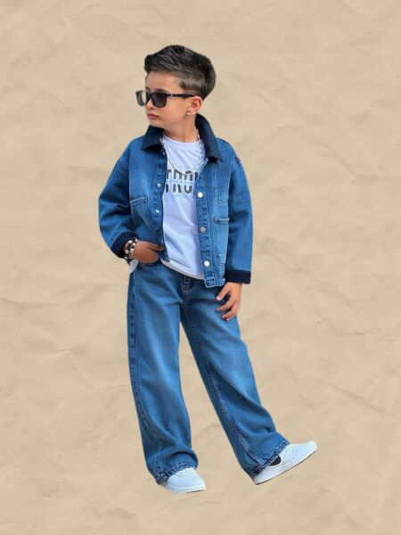 YAKA FİTTİLLİ CEKETLİ KOTLU TAKIM