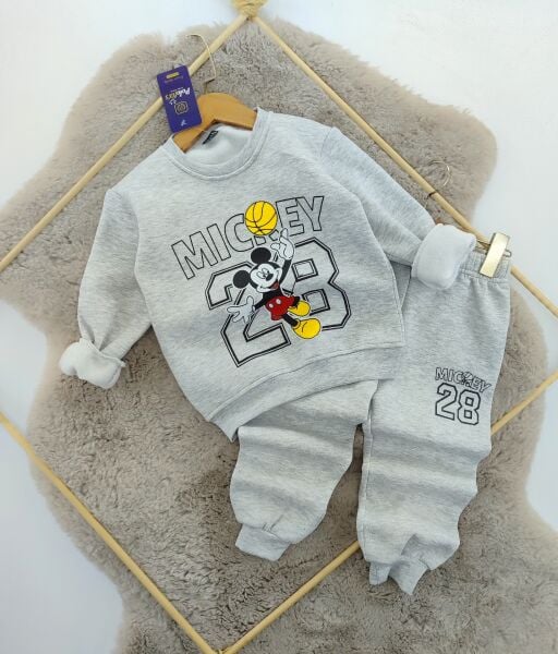 3 iplik Mickey baskılı takım