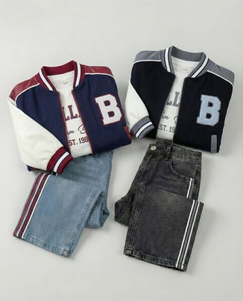 KOLEJ CEKETLİ DERİ DETAYLI KOTLU TAKIM